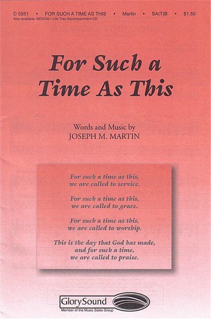 For Such a Time as This
